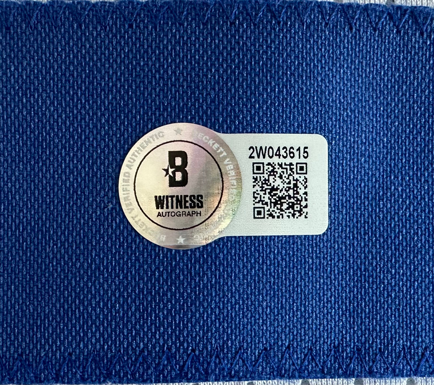 EUGENE LOCKHART DALLAS COWBOYS SIGNED WHITE JERSEY w/MULTI INSCs 2XL BAS