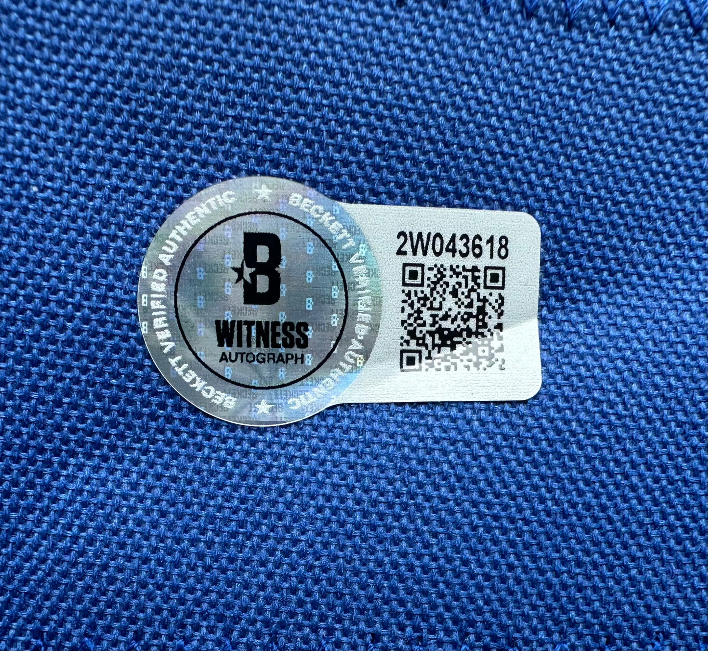 EUGENE LOCKHART DALLAS COWBOYS SIGNED WHITE JERSEY w/MULTI INSCs 2XL BAS