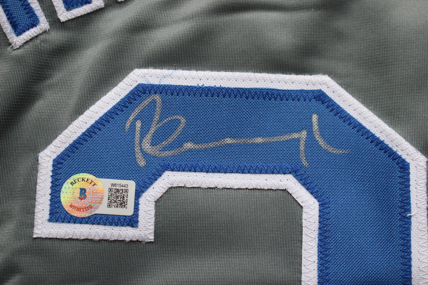 PETE INCAVIGLIA RANGERS GRAY #29 "INKY" "GO RANGERS !"