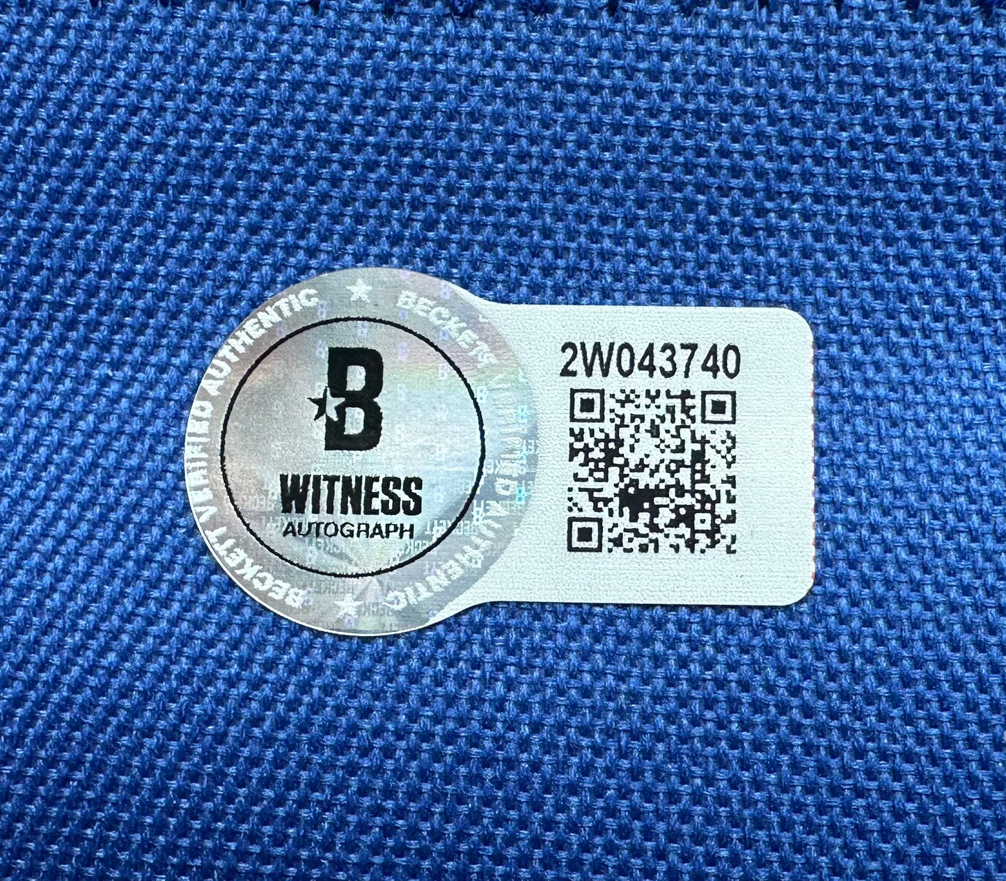 EUGENE LOCKHART DALLAS COWBOYS SIGNED WHITE JERSEY w/MULTI INSCs 3XL BAS