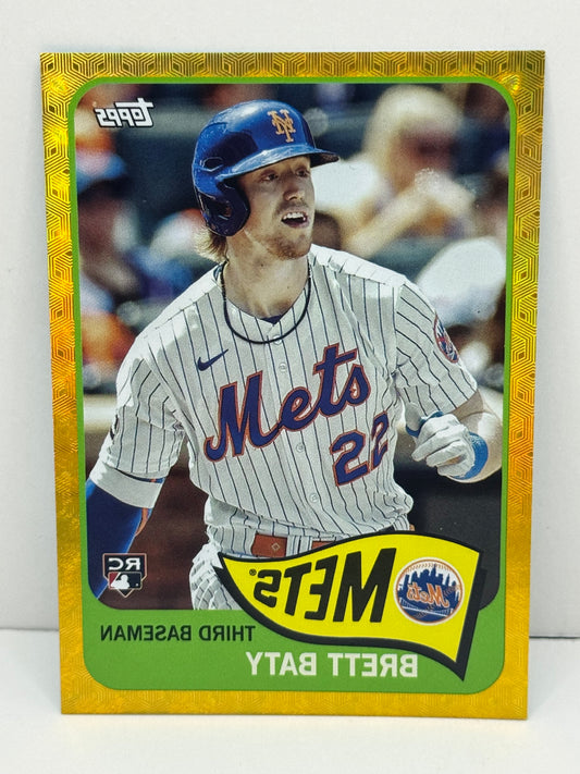 2023 Archives Brett Baty Inverted Variation Foil Fractor RC #1/1 #170 Mets
