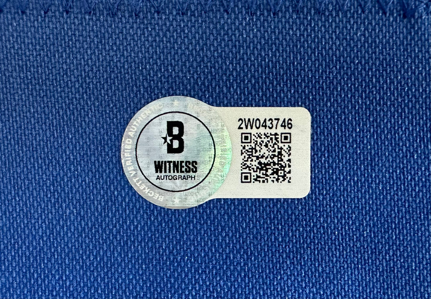 EUGENE LOCKHART DALLAS COWBOYS SIGNED WHITE JERSEY w/MULTI INSCs 3XL BAS