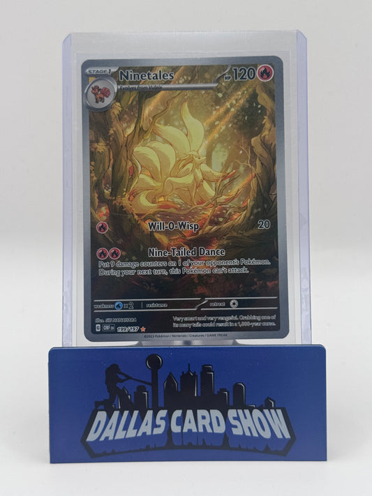 2023 Pokemon - Ninetales (Illustration Rare) - 199/197 Obsidian Flames NM