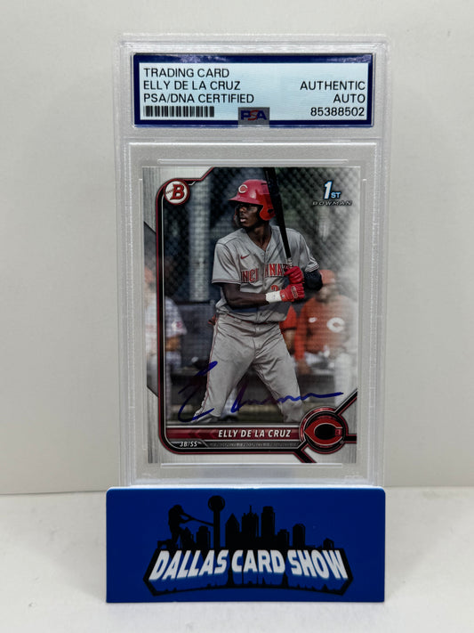 2022 Elly De La Cruz Bowman #BP-50 1st Bowman IP AUTO PSA Certified