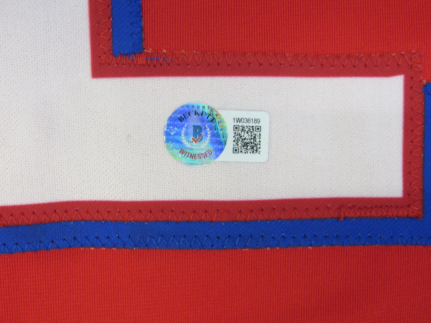 JOSH HAMILTON TEXAS RANGERS SIGNED RED JERSEY size 2XL BAS COA