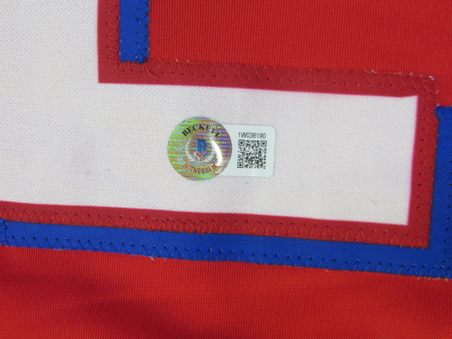 JOSH HAMILTON TEXAS RANGERS SIGNED RED JERSEY size 2XL BAS COA