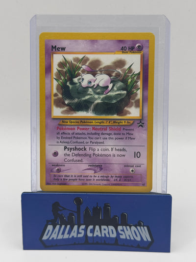 2000 Pokemon - Mew (Promo) - #47 Black Star Promos LP (Lilypad Mew)