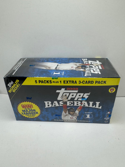 2008 Topps Series 1 Baseball Blaster 10-Pack Box