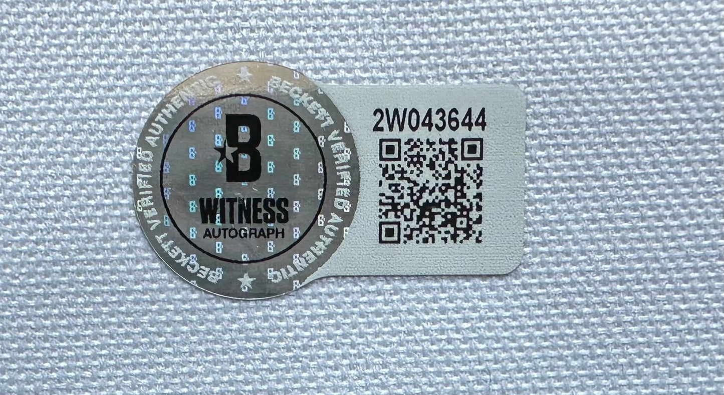 EUGENE LOCKHART DALLAS COWBOYS SIGNED BLUE JERSEY w/MULTI INSCs M BAS