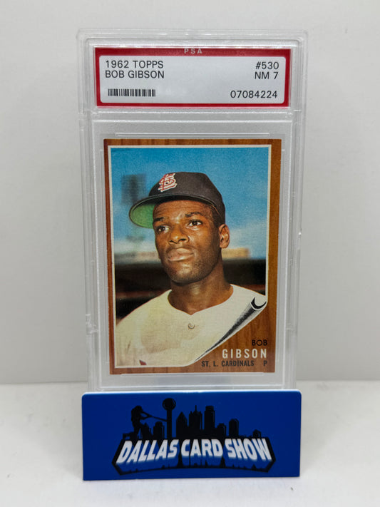 1962 Topps 530 Bob Gibson PSA 7
