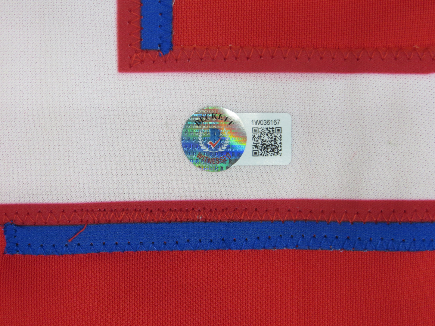 JOSH HAMILTON TEXAS RANGERS SIGNED RED JERSEY size L BAS COA