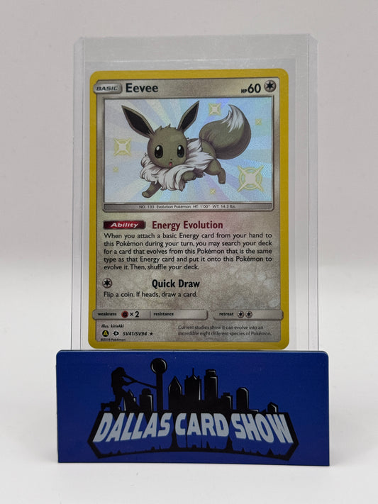 2019 Pokemon - Eevee (Shiny) - SV41/SV94 Hidden Fates NM