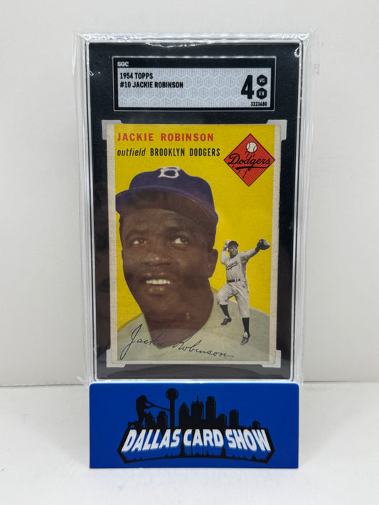 1954 Topps #10 Jackie Robinson SGC 4