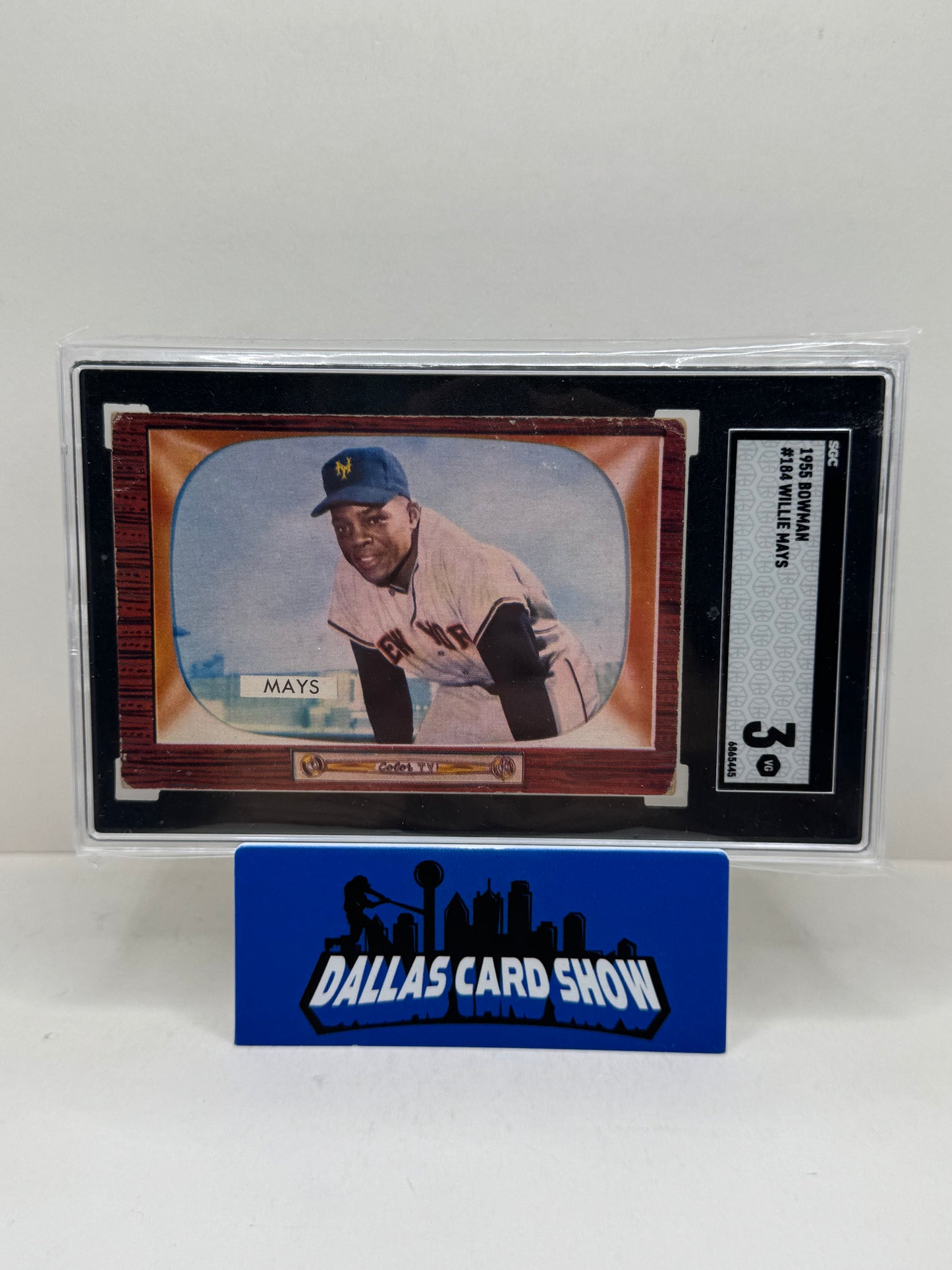 1955 Bowman #184 Willie Mays SGC 3