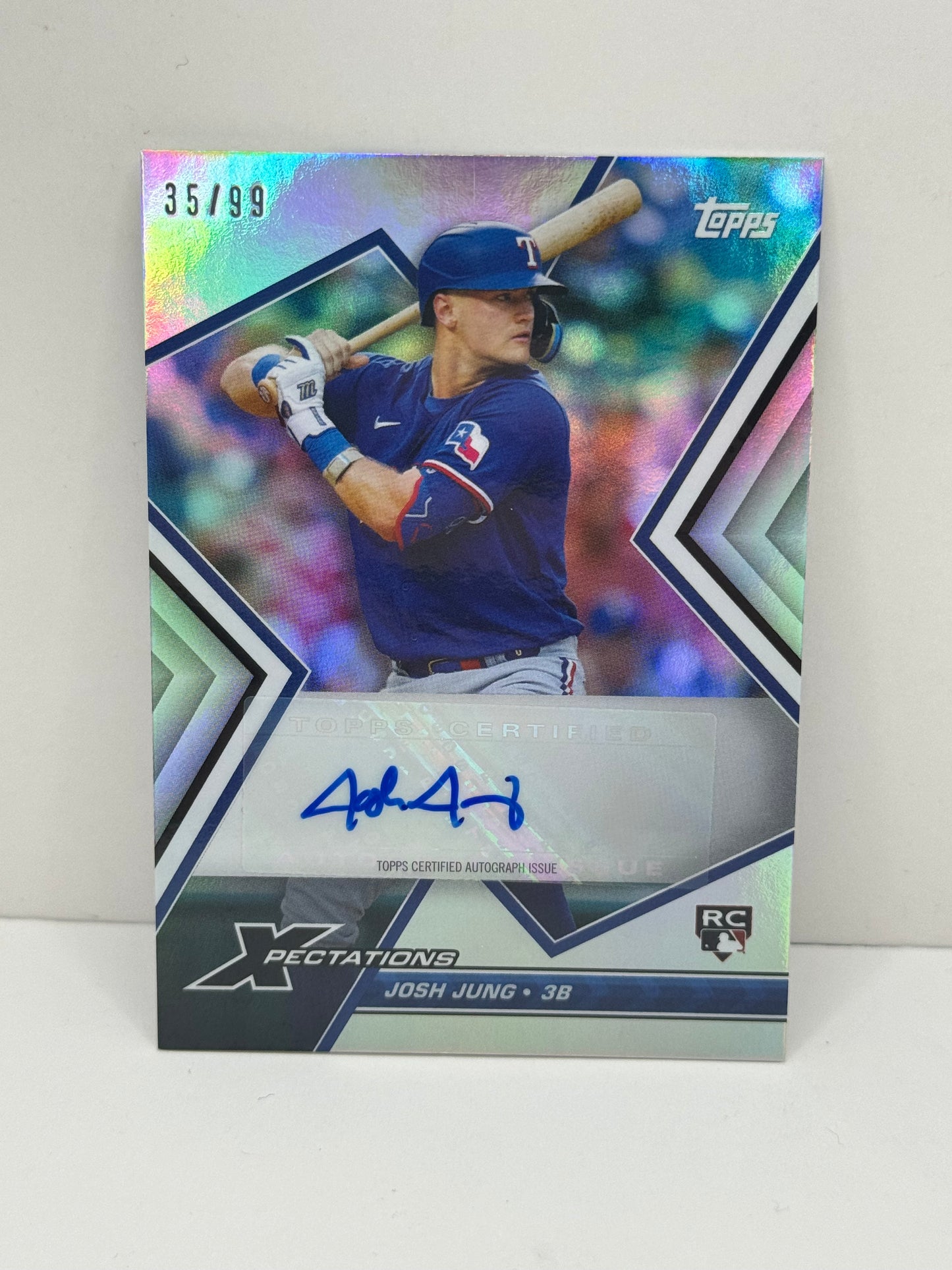 2023 Topps Josh Jung Xpectations Autograph RC #XA-JJ /99 Rangers