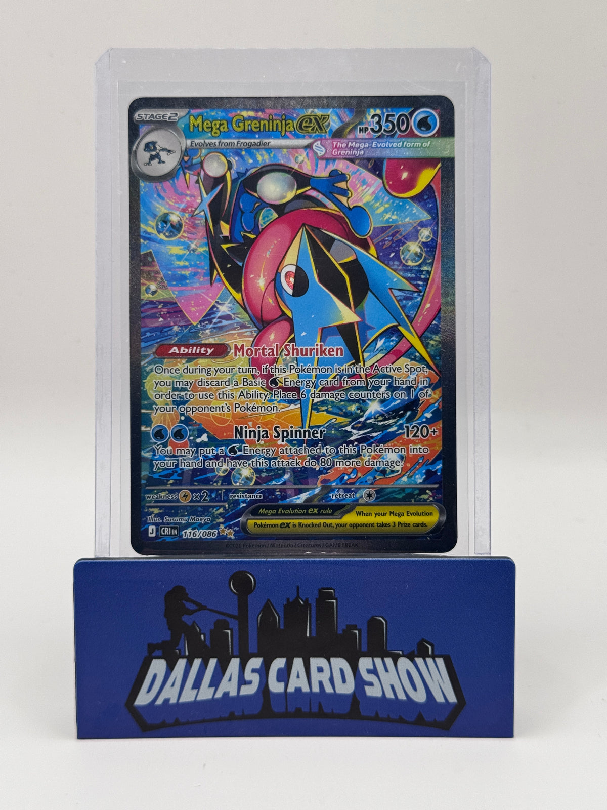 2026 Pokemon - Mega Greninja ex (SIR) - 116/086 Chaos Rising NM