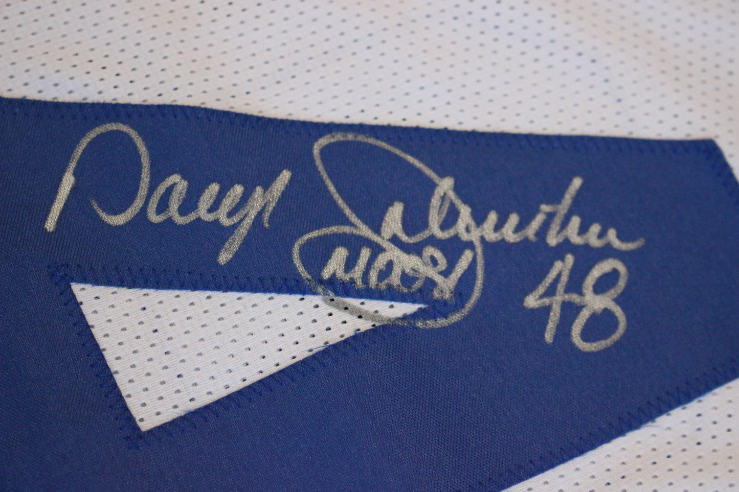 DARYL JOHNSTON DALLAS COWBOYS SIGNED HOME FOOTBALL JERSEY 2XL BAS COA