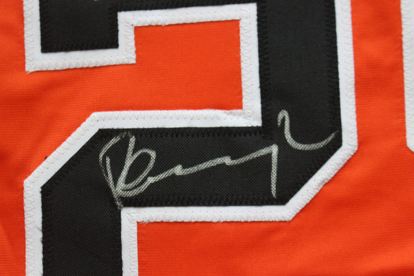 PETE INCAVIGLIA OSU ORANGE #29 "0.915 slugging" + 2INSC  JSA