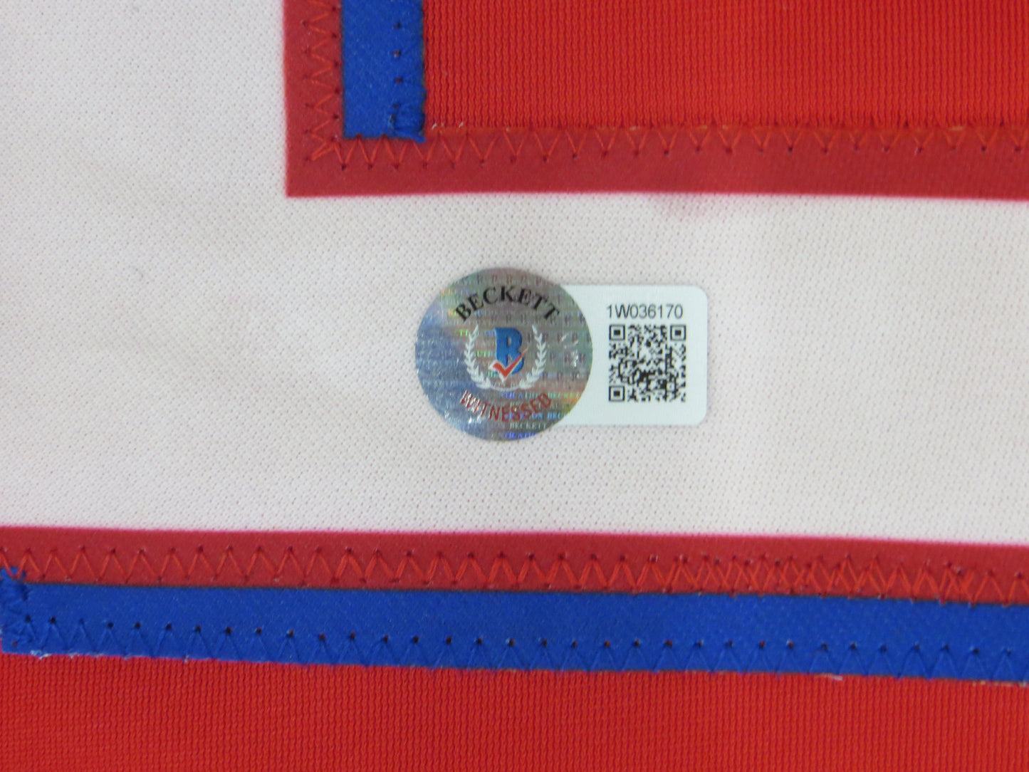 JOSH HAMILTON TEXAS RANGERS SIGNED RED JERSEY size L BAS COA