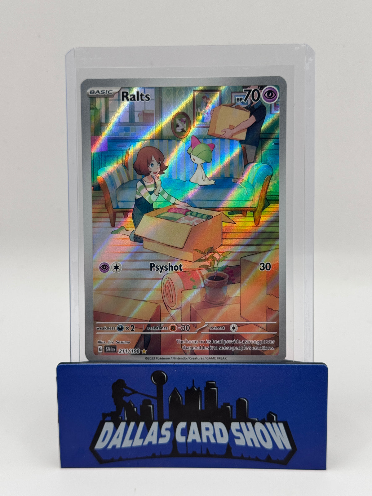 2023 Pokemon - Ralts (Illustration Rare) - 211/198 S&V Base NM