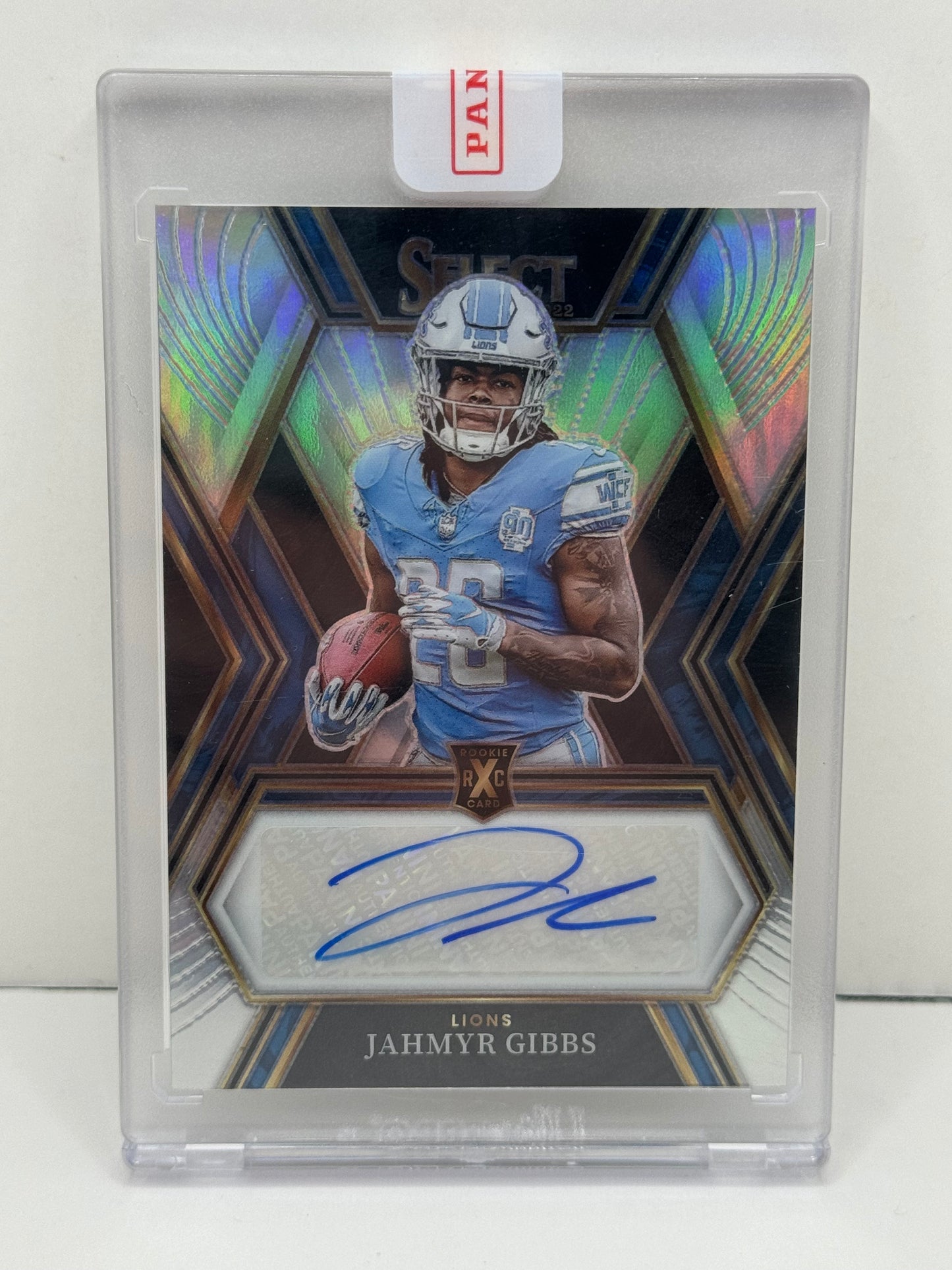 2022 Select Jahmyr Gibbs Rookie XRC Autograph #XRCA-JG #15/99 Lions