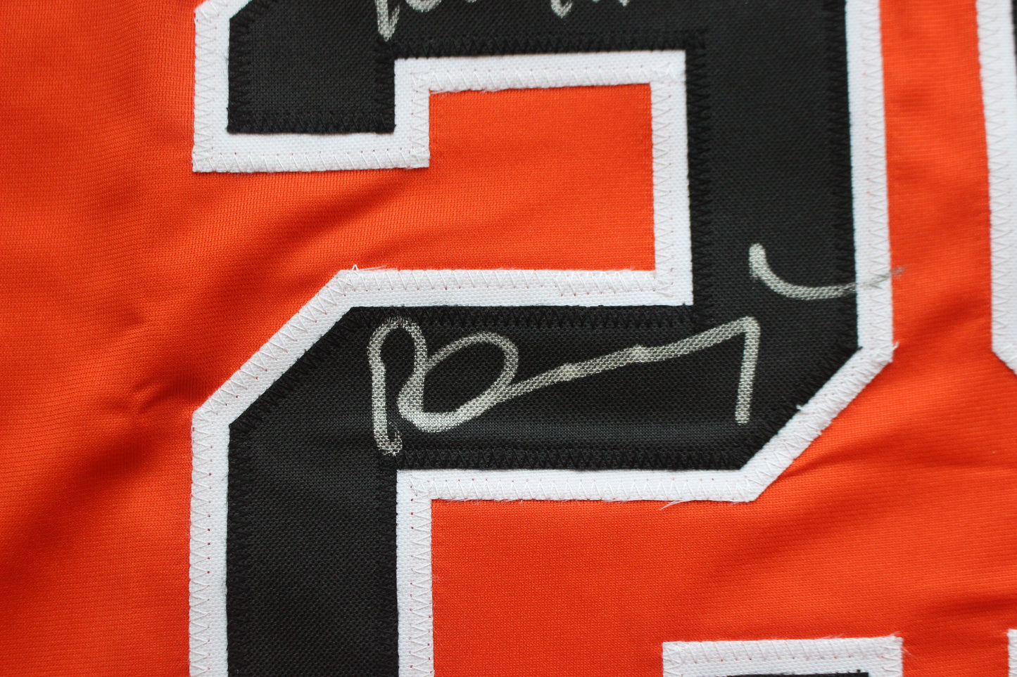 PETE INCAVIGLIA OSU ORANGE #29 "0.915 slugging" + 2INSC  JSA