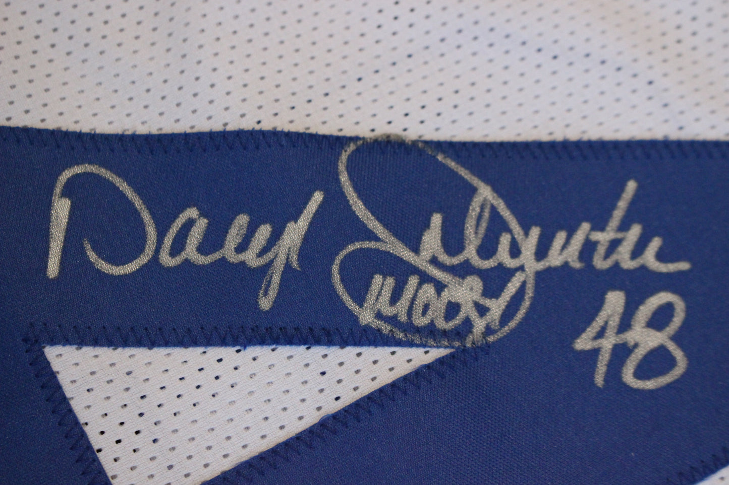 DARYL JOHNSTON DALLAS COWBOYS SIGNED HOME FOOTBALL JERSEY 2XL BAS COA