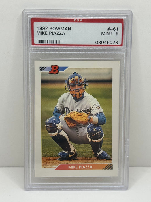 1992 Bowman Mike Piazza #461 PSA 9