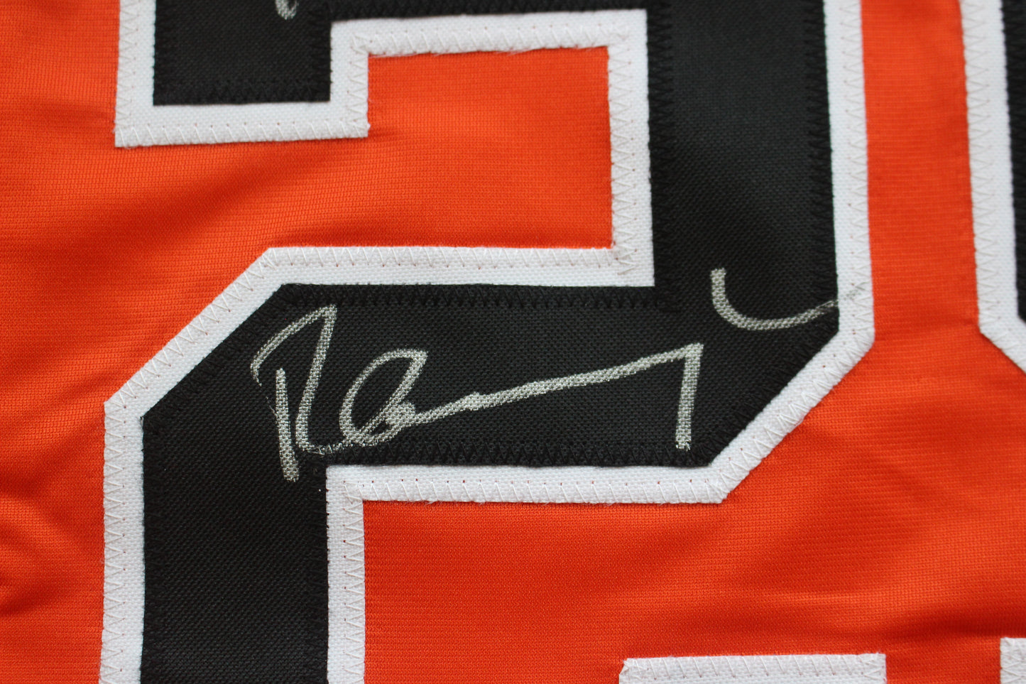 PETE INCAVIGLIA OSU ORANGE #29 "0.915 slugging" + 2INSC  JSA