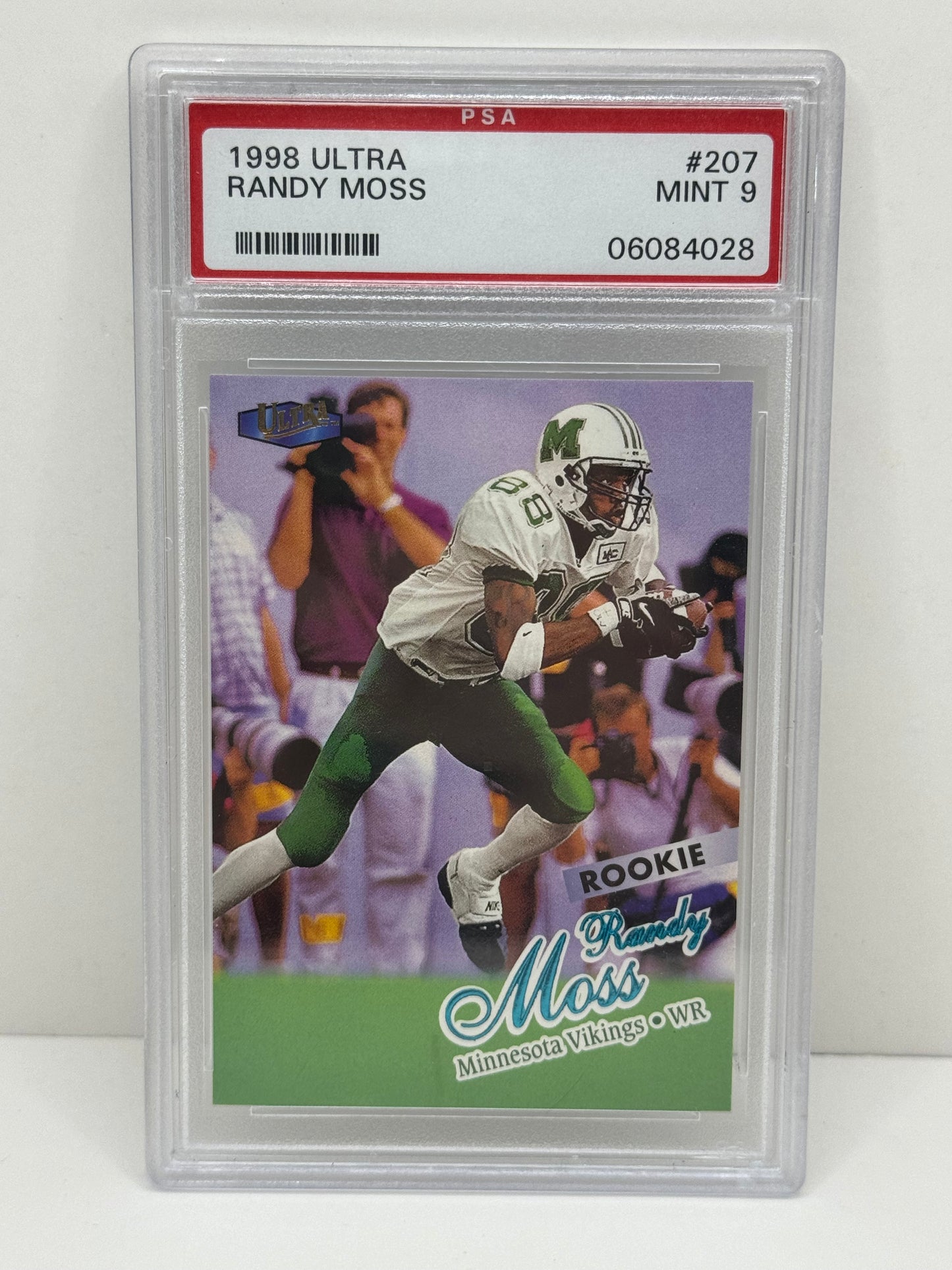 1998 Ultra Randy Moss #207 Rookie PSA 9 Mint