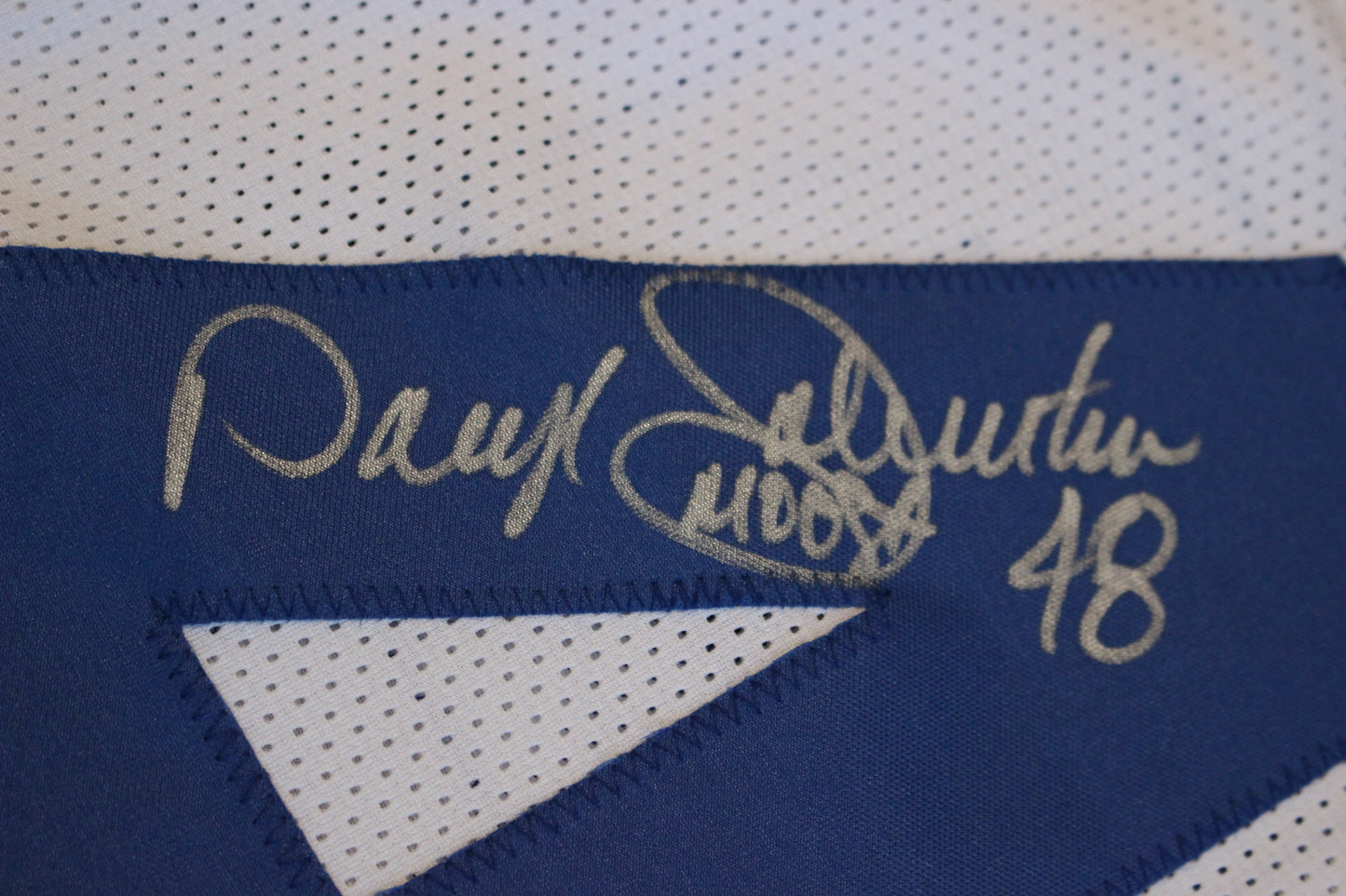 DARYL JOHNSTON DALLAS COWBOYS SIGNED HOME FOOTBALL JERSEY 2XL BAS COA