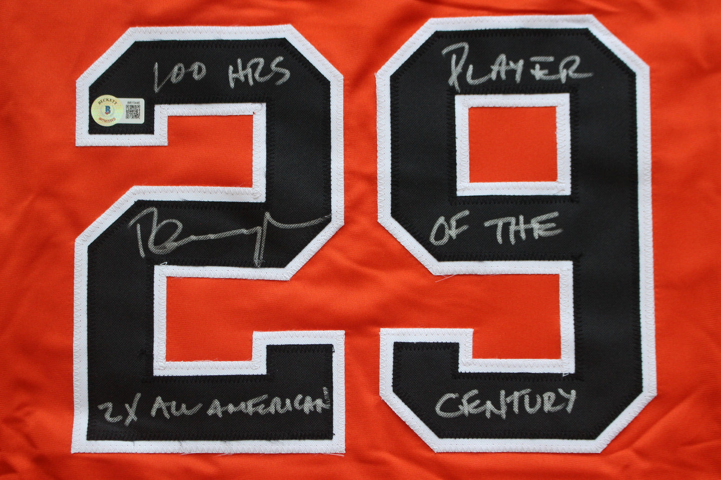 PETE INCAVIGLIA OSU ORANGE #29 "2x ALL AMERICAN" + 2INSC