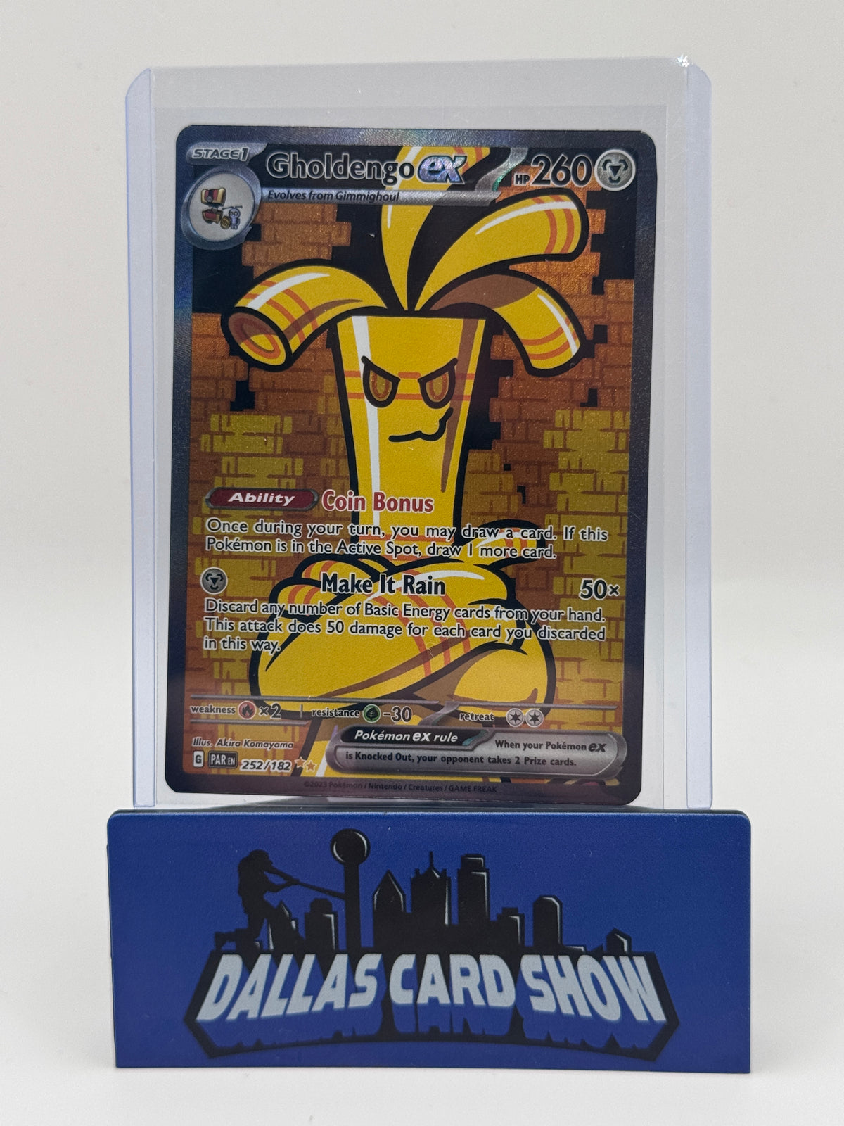2023 Pokemon - Gholdengo ex (SIR) - 252/182 Paradox Rift NM