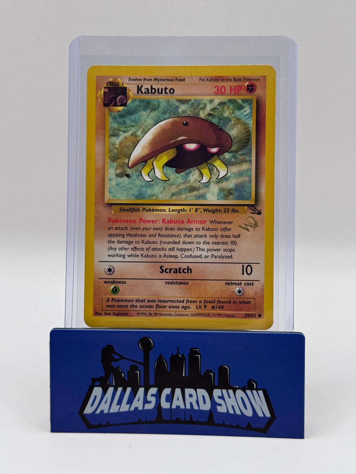 1999 Pokemon - Kabuto (Wizards Stamped) - 50/62 Fossil Promo MP