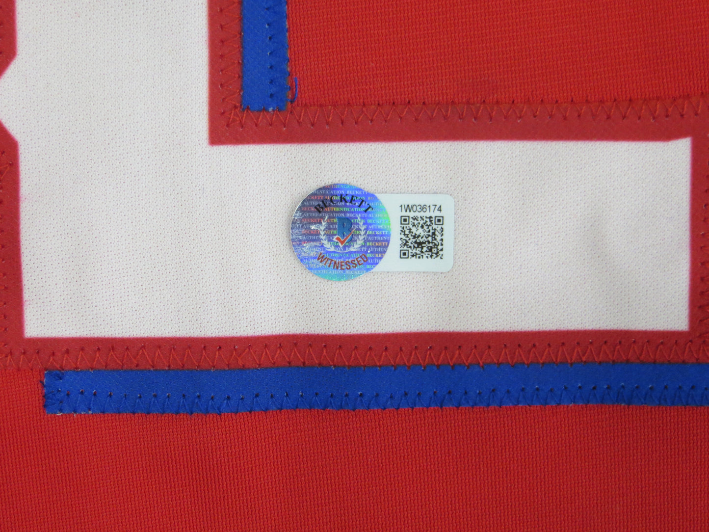 JOSH HAMILTON TEXAS RANGERS SIGNED RED JERSEY size M BAS COA