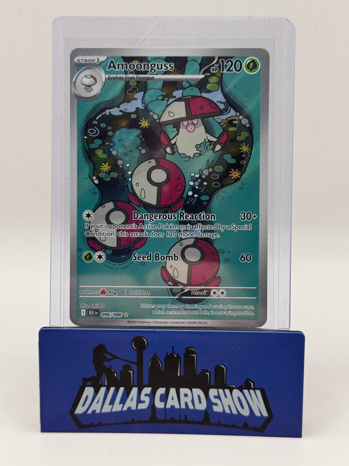 2025 Pokemon - Amoonguss (Illustration Rare) - 096/086 Black Bolt NM