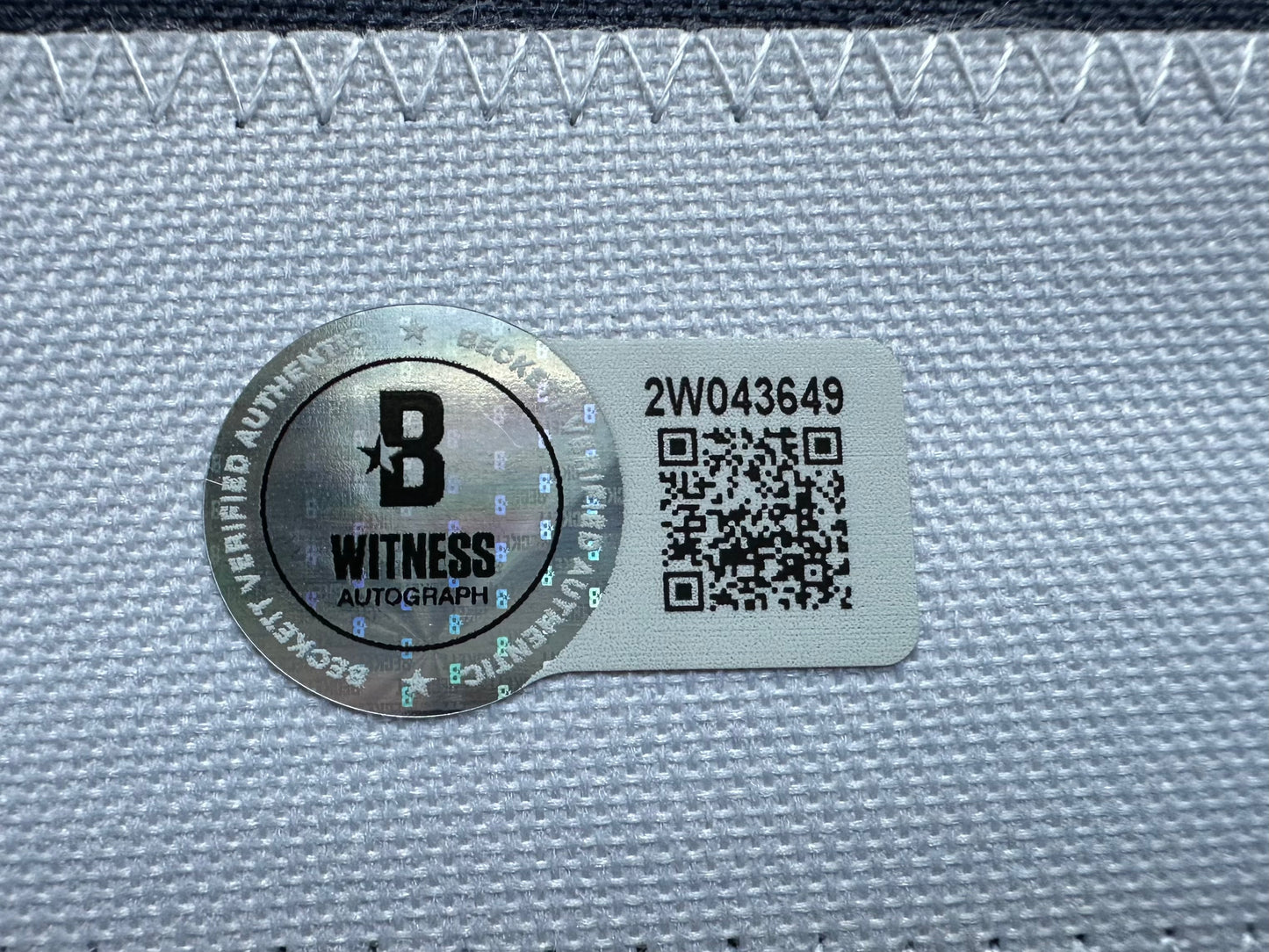 EUGENE LOCKHART DALLAS COWBOYS SIGNED BLUE JERSEY w/MULTI INSCs XL BAS