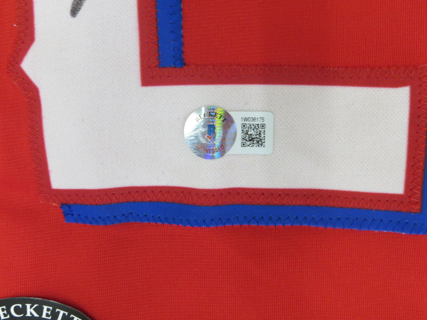 JOSH HAMILTON TEXAS RANGERS SIGNED RED JERSEY size M BAS COA