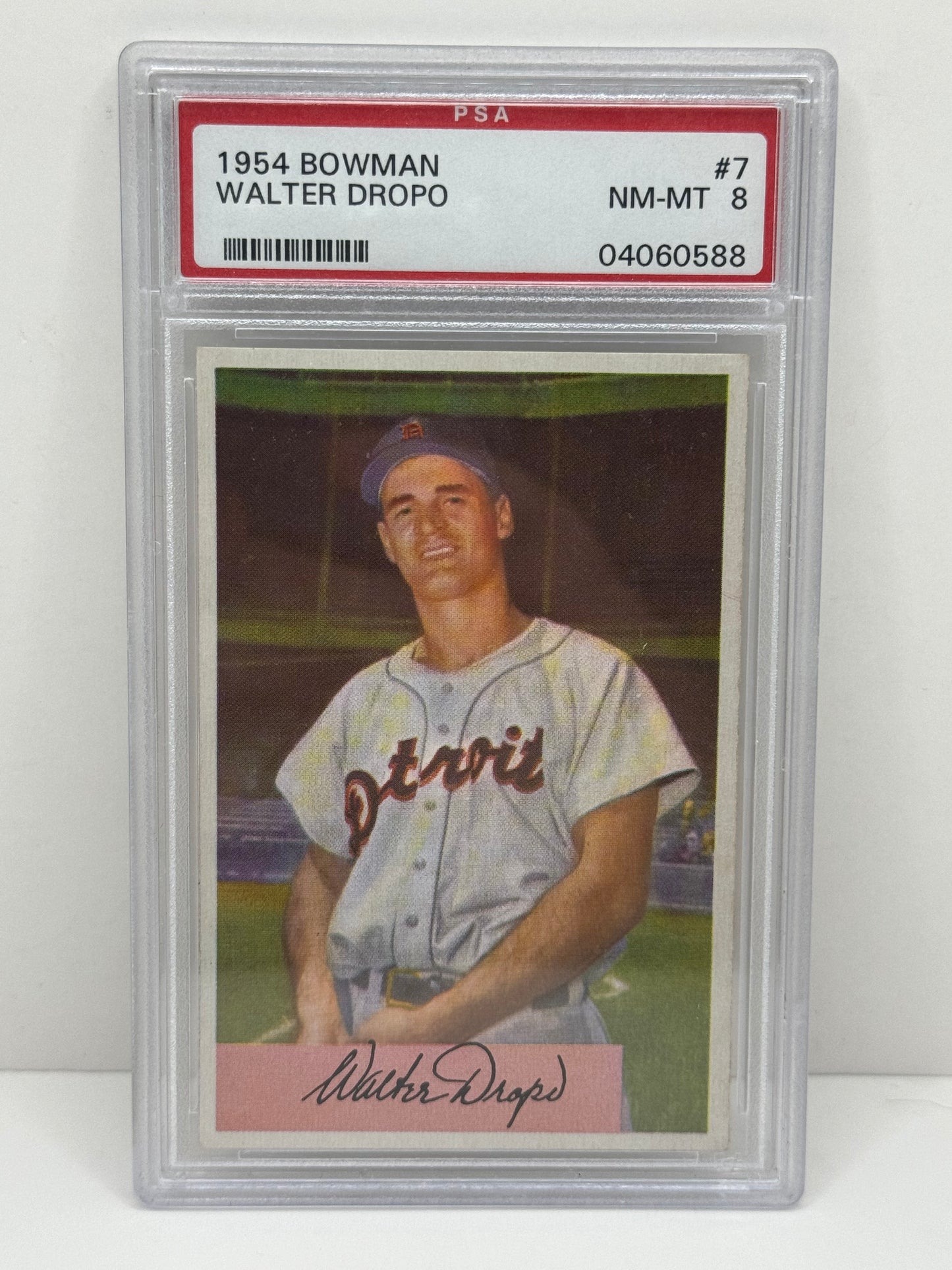 1954 Bowman Walter Dropo #7 PSA 8 NM-MT
