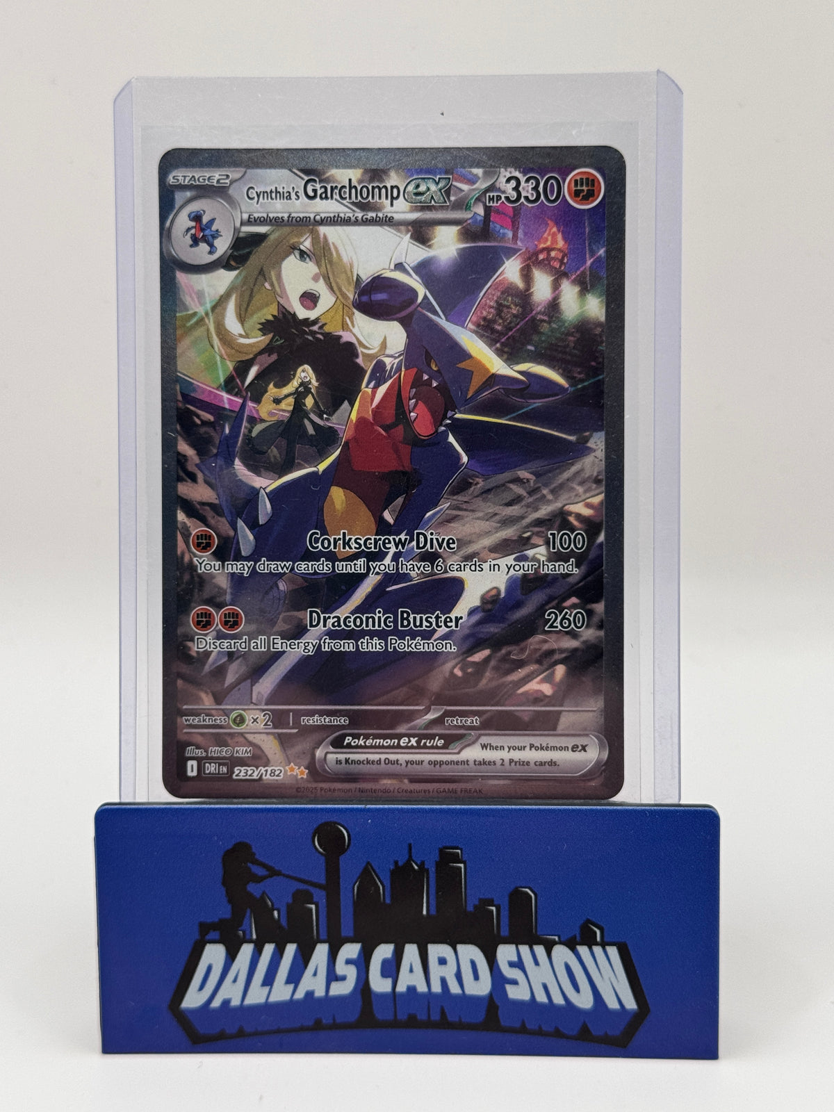 2025 Pokemon - Cynthia's Garchomp ex (SIR) - 232/182 Destined Rivals NM