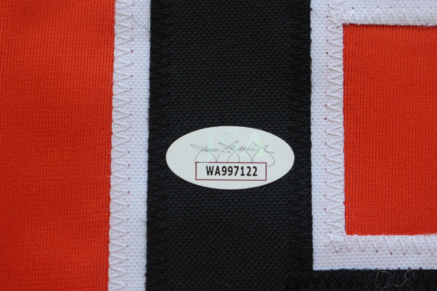 PETE INCAVIGLIA OSU ORANGE #29 "2x ALL AMERICAN" + 2INSC  JSA
