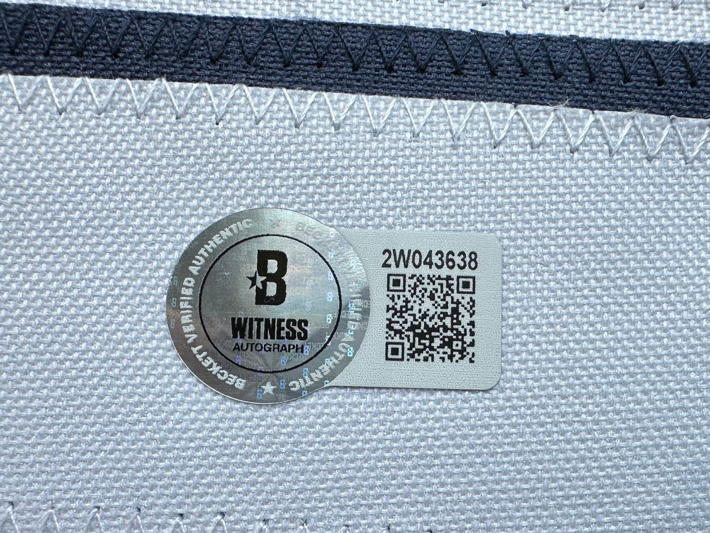 EUGENE LOCKHART DALLAS COWBOYS SIGNED BLUE JERSEY w/MULTI INSCs XL BAS