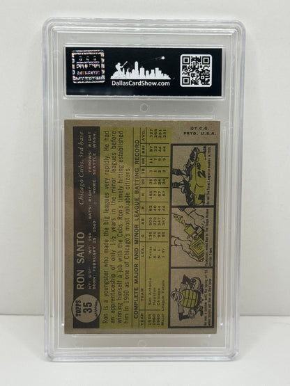 1961 Topps Ron Santo Rookie #35 DCS 5 EX