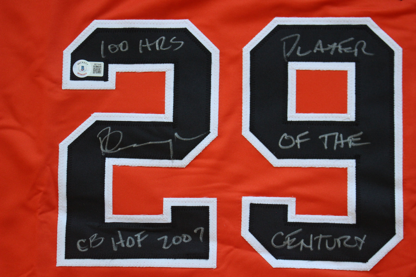 PETE INCAVIGLIA OSU ORANGE #29 "CB HOF 2007" + 2INSC