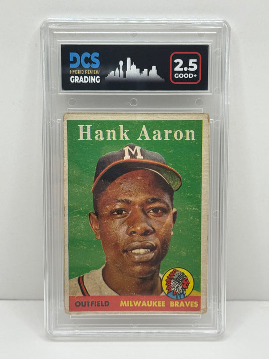 1958 Topps Hank Aaron #30 DCS 2.5