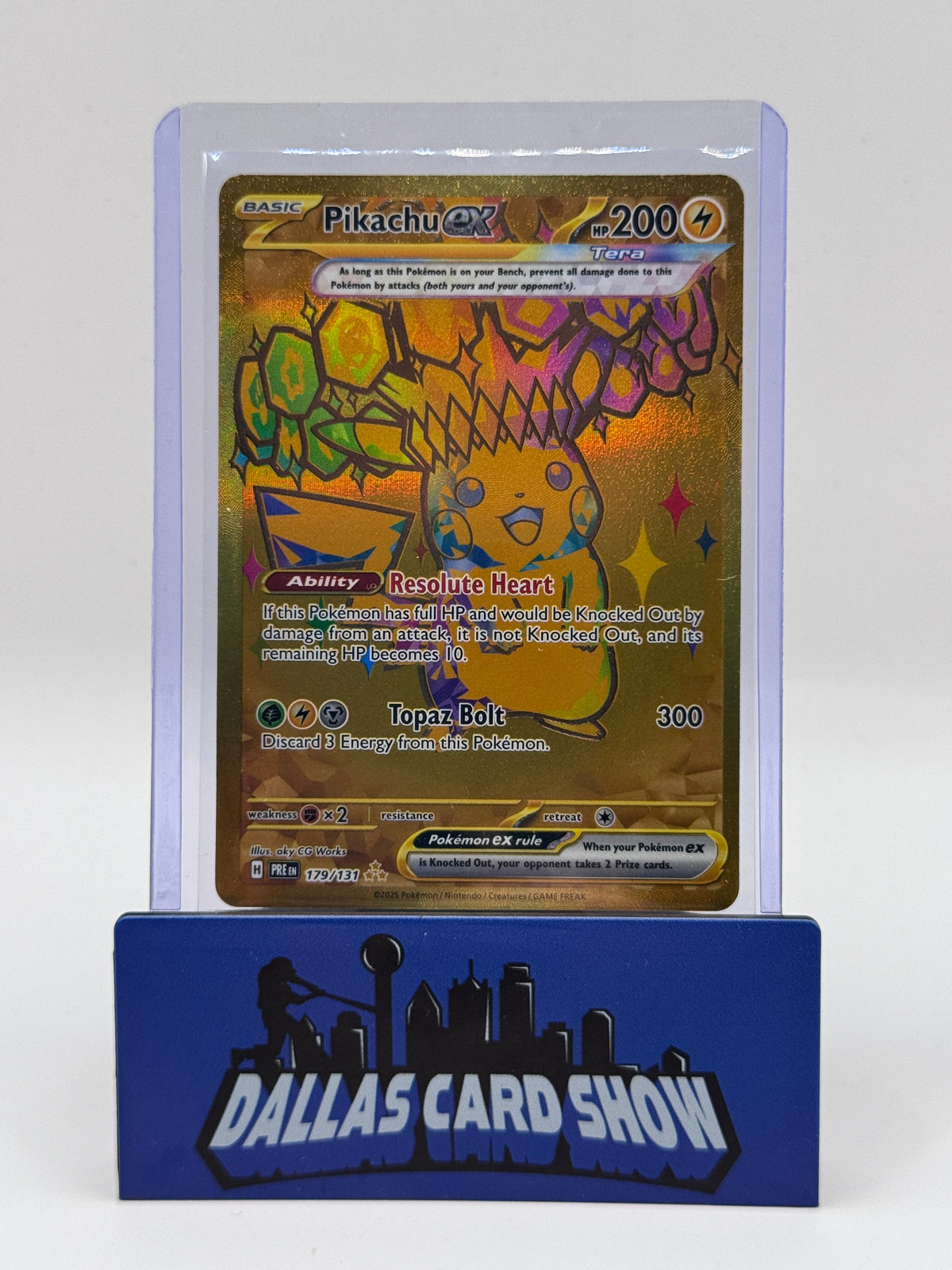 2025 Pokemon - Pikachu ex (Hyper Rare) - 179/131 Prismatic Evolutions NM
