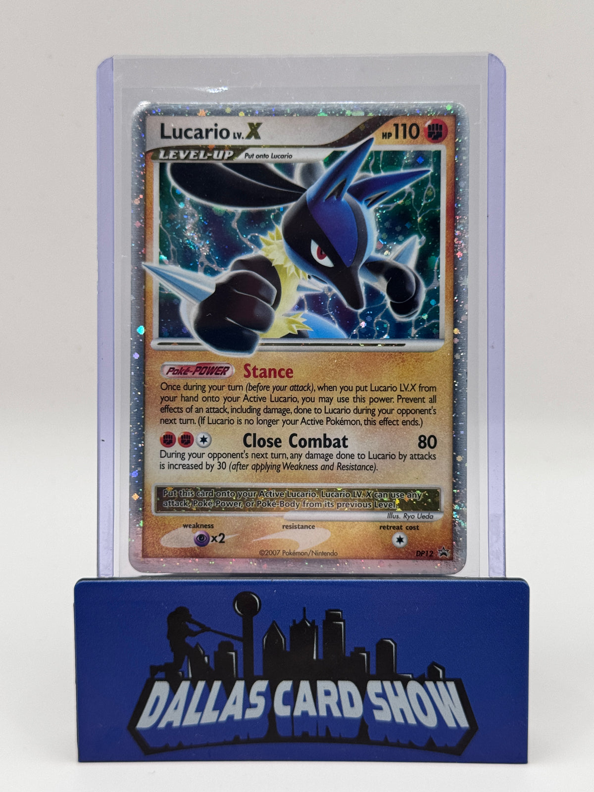 2007 Pokemon - Lucario LV. X - DP12 Black Star Promos HP