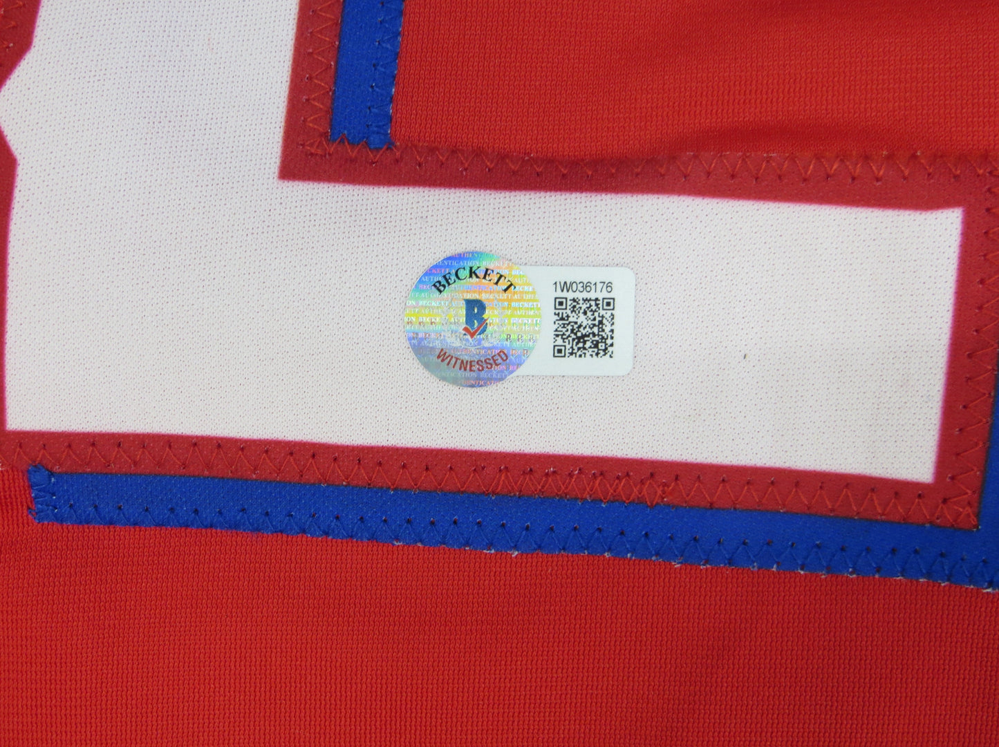 JOSH HAMILTON TEXAS RANGERS SIGNED RED JERSEY size XL BAS COA