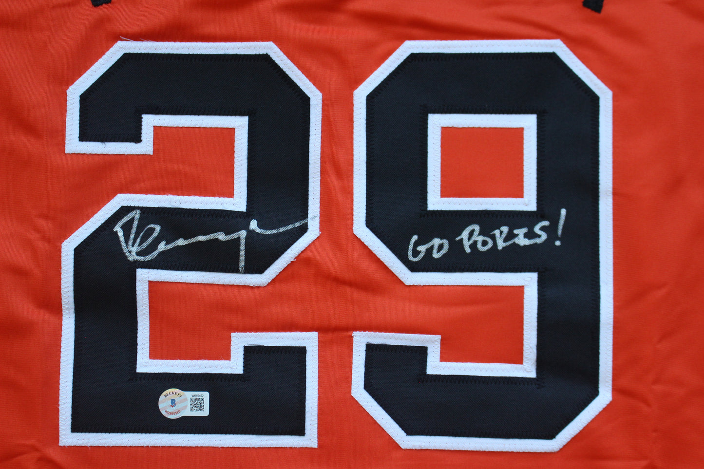 PETE INCAVIGLIA OSU ORANGE #29 "GO POKES" with STATS