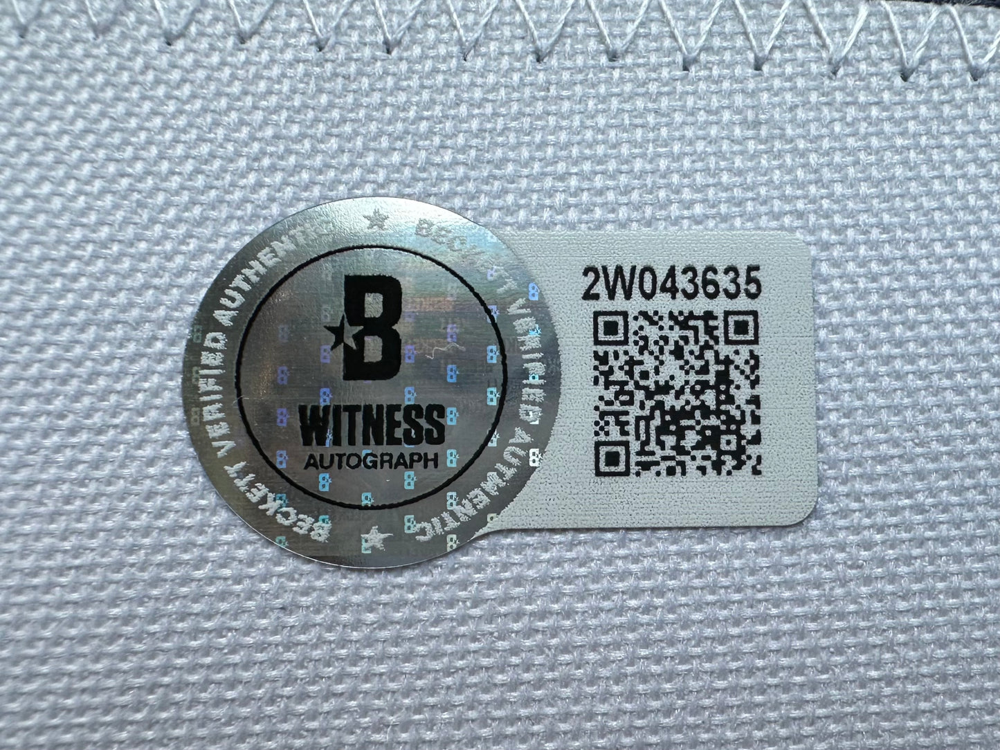 EUGENE LOCKHART DALLAS COWBOYS SIGNED BLUE JERSEY w/MULTI INSCs XL BAS